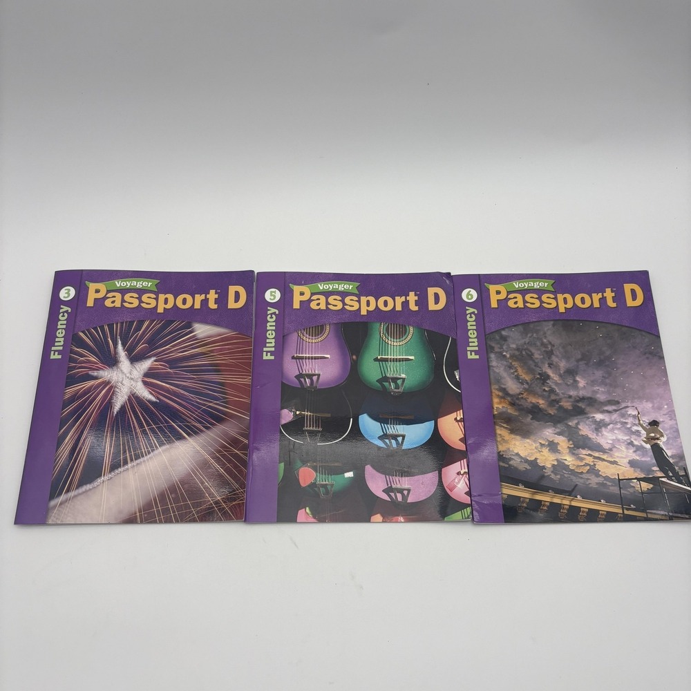Voyager Passport D Fluency 3‎ 5 6 Workbook Reading Lot 3 Multi PB Voyager USA